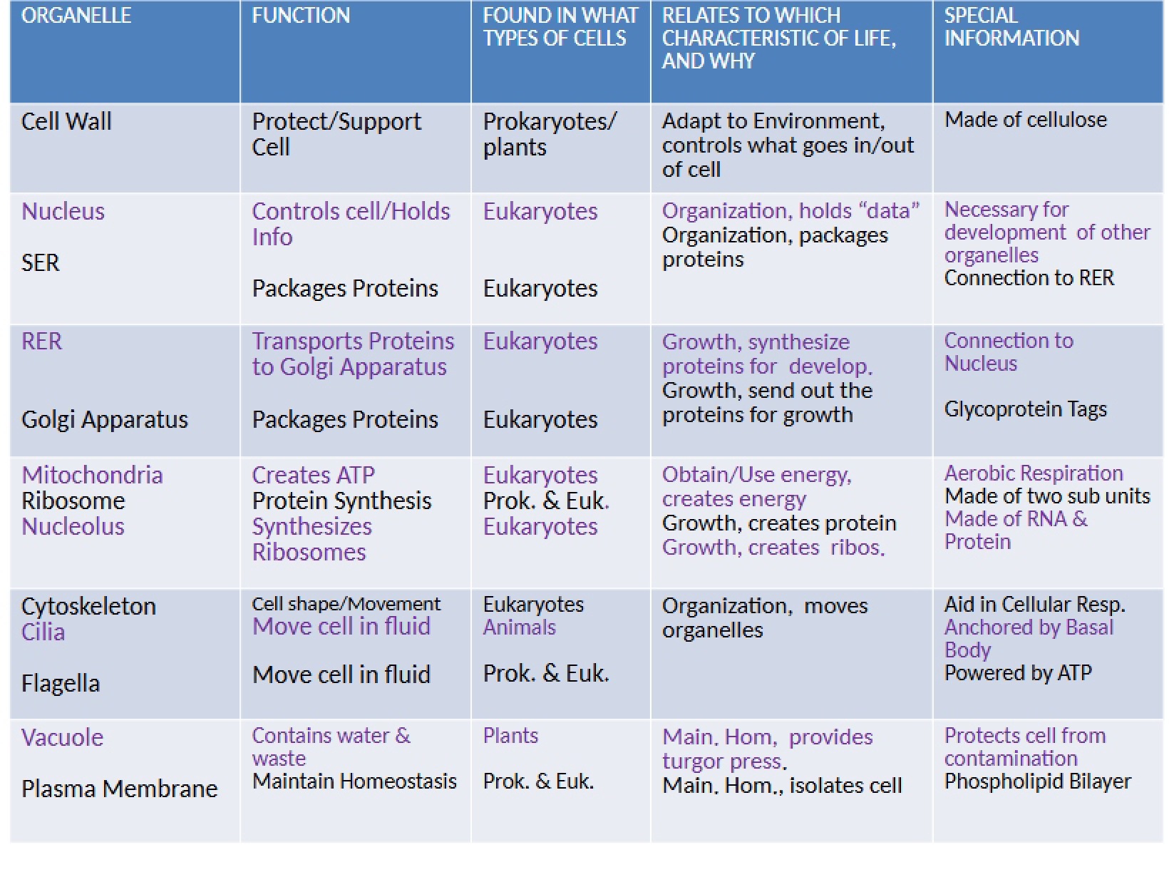 Biology Course Notes