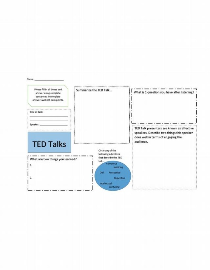 TED Talk Key Learnings and Audience Engagement