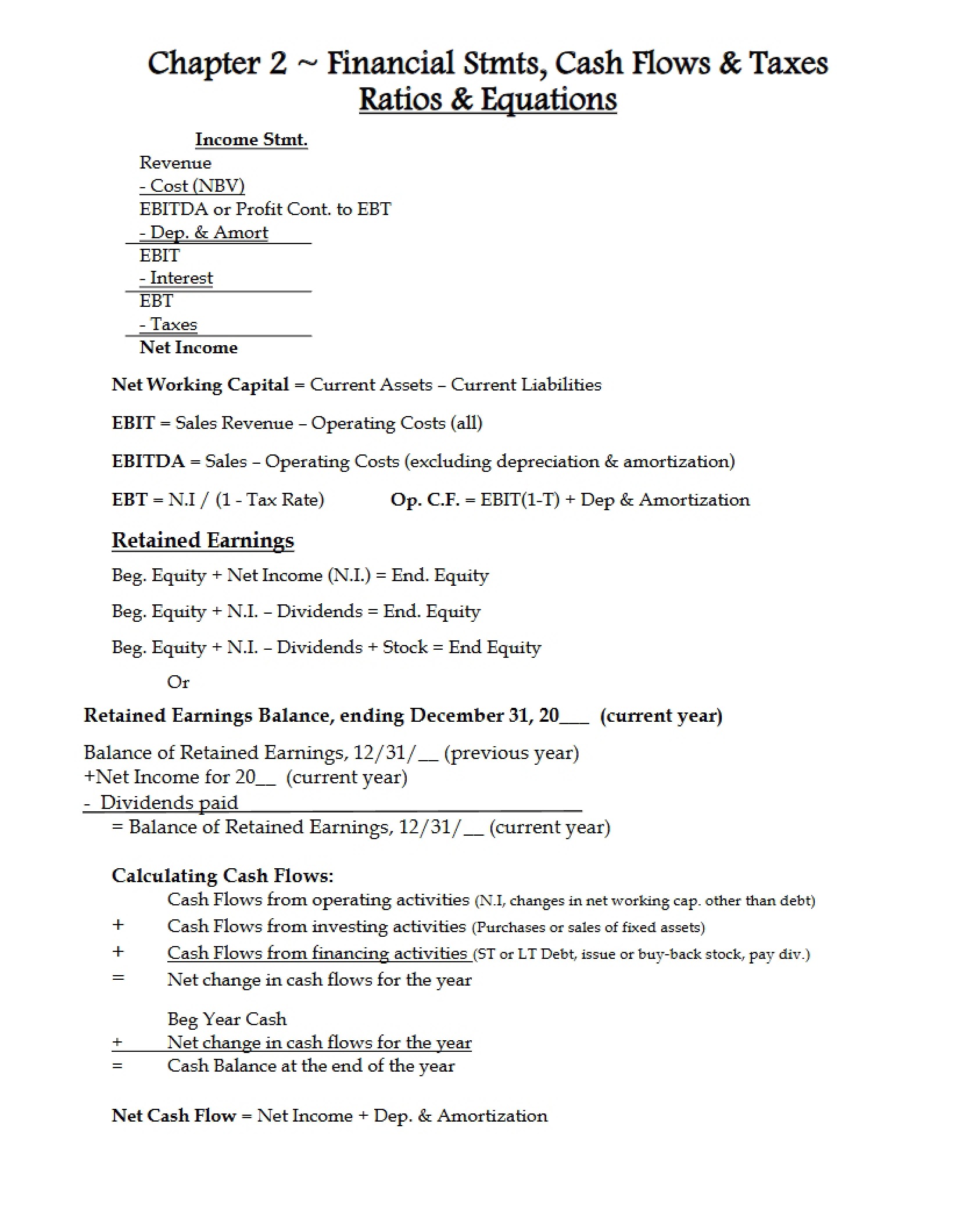 Ratios and Equations Chapter Two