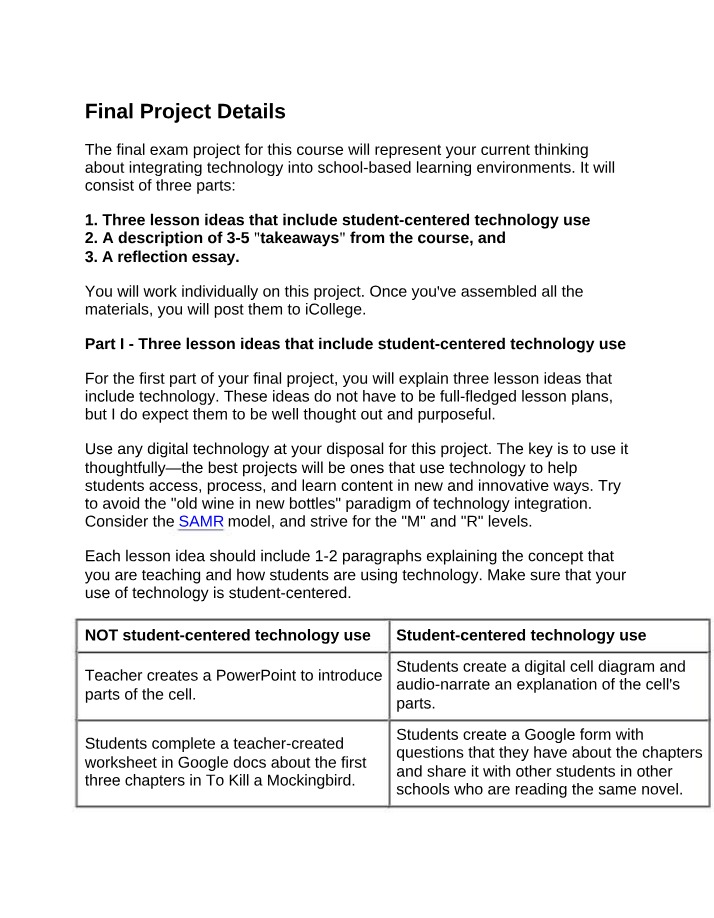 Details for Final Project