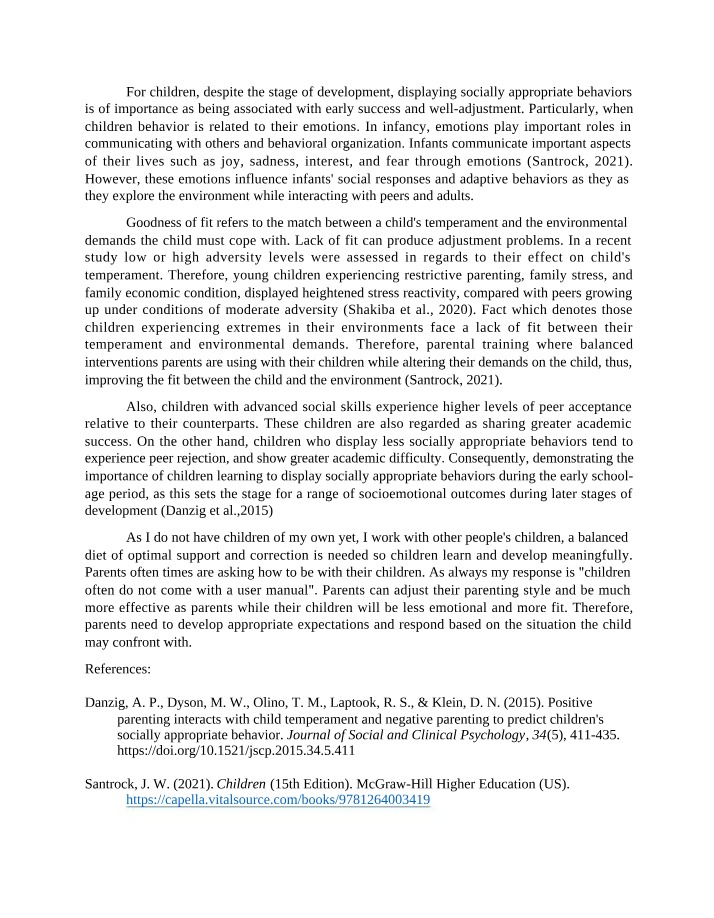 Importance of Socially Appropriate Behaviors in Children