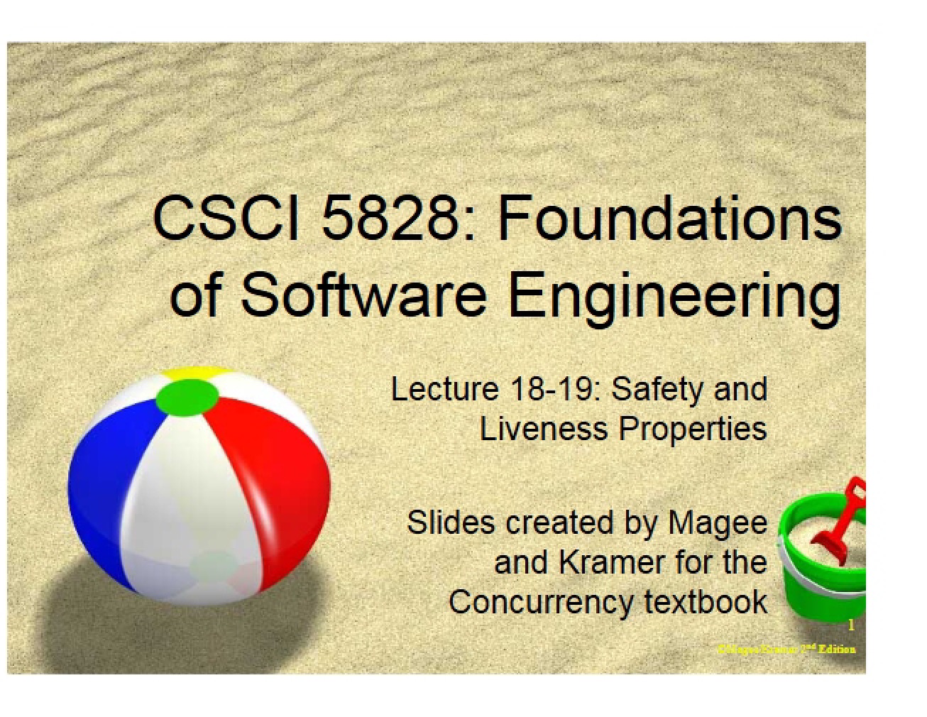 Liveness and Safety Properties (Topic 2)