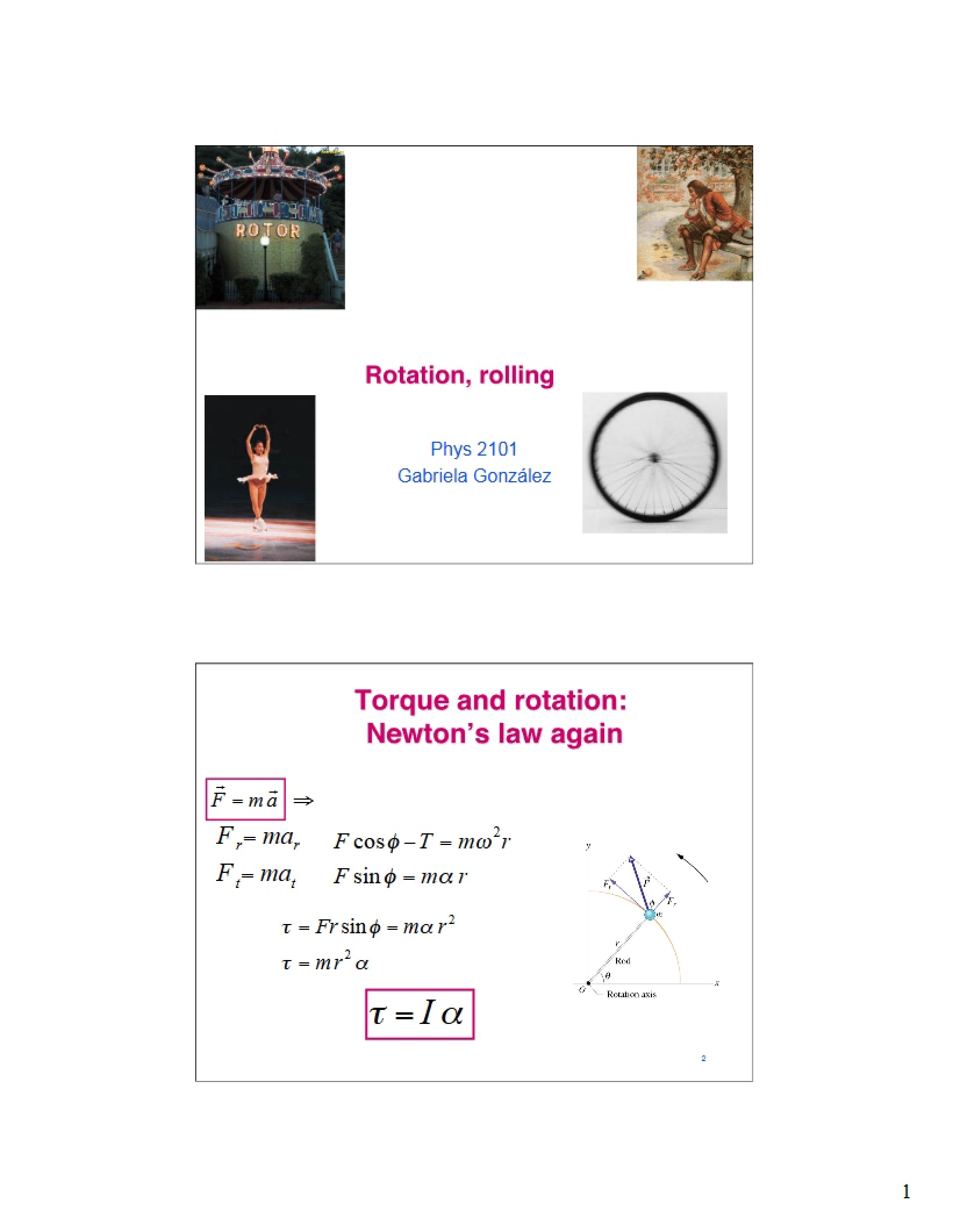 Laws of Newton