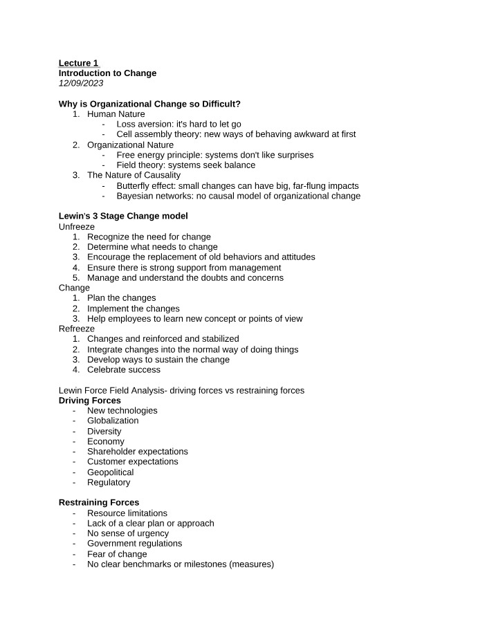 ORGS 4350 - Lecture 1