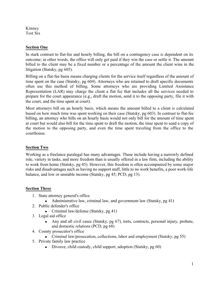 Risks and Methods of Legal Billing in Paralegal Work