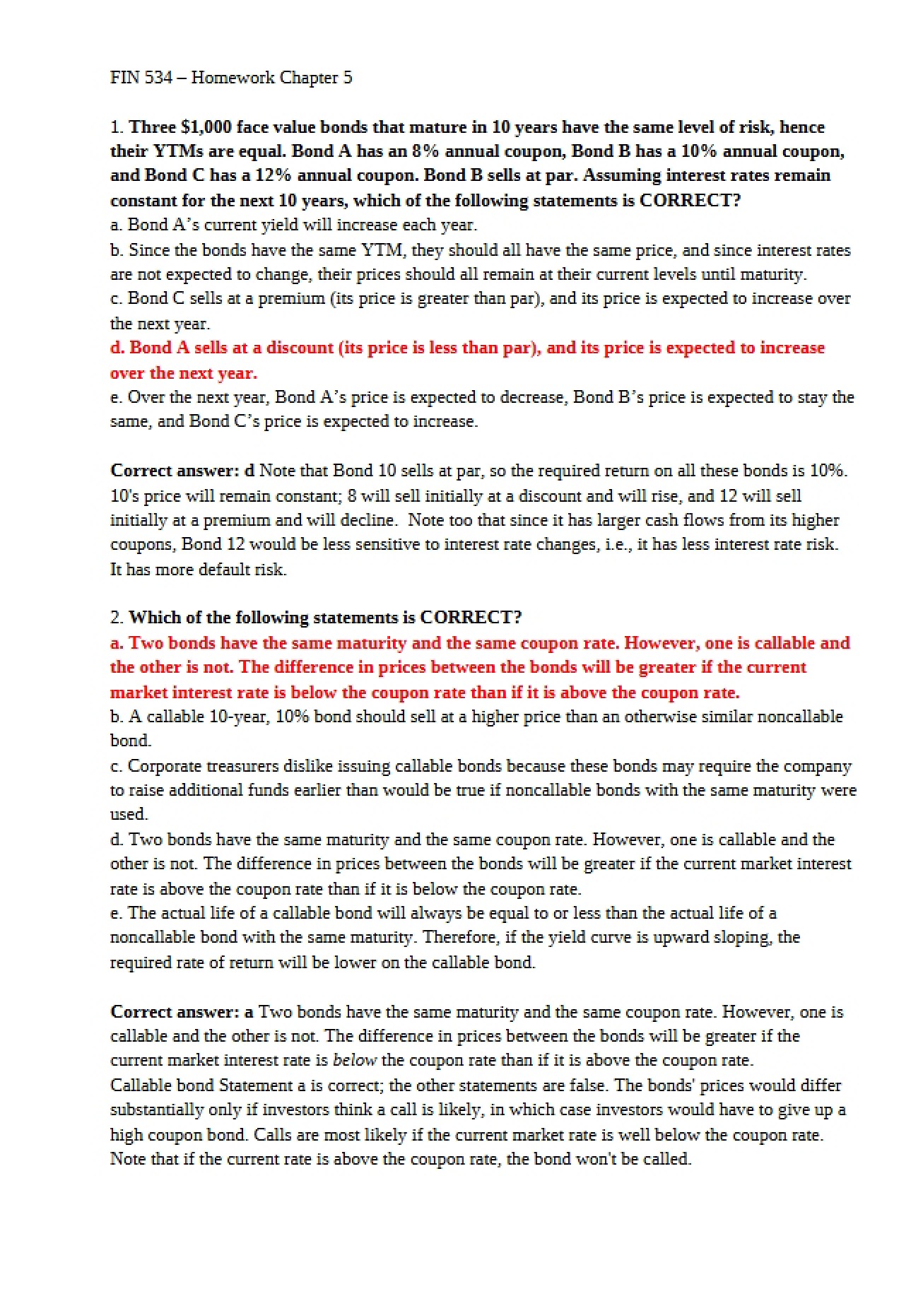 Chapter 5 Homework Task