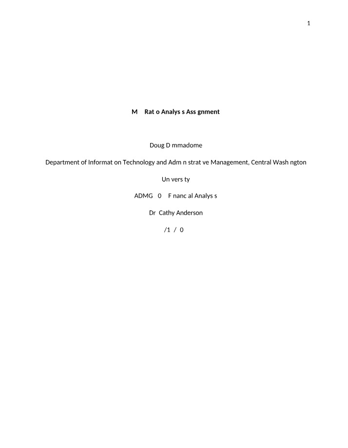 Dell Technologies Inc. Financial Analysis