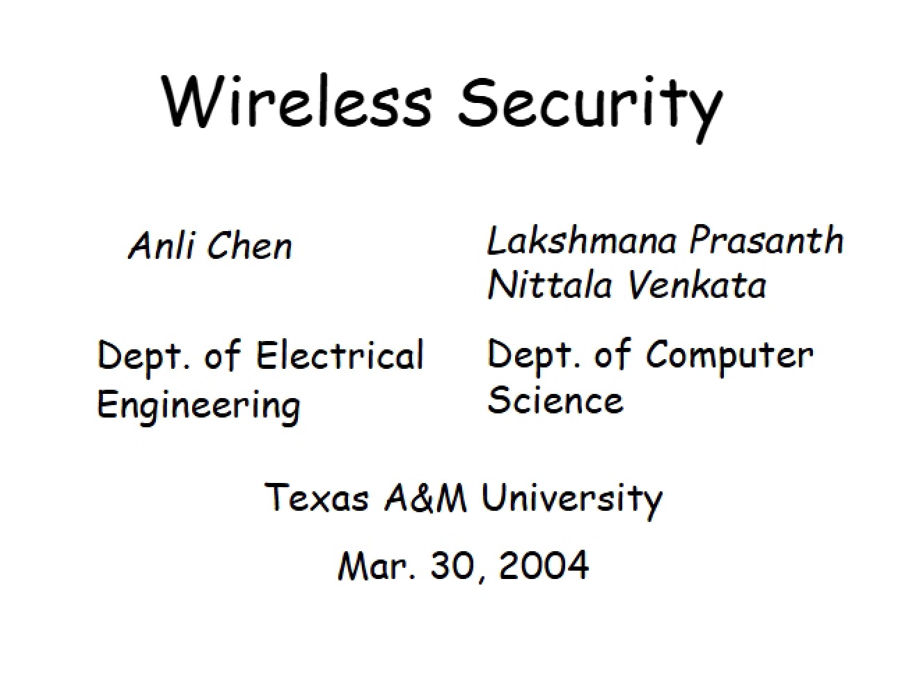 Presentation by Anli and Prasanth