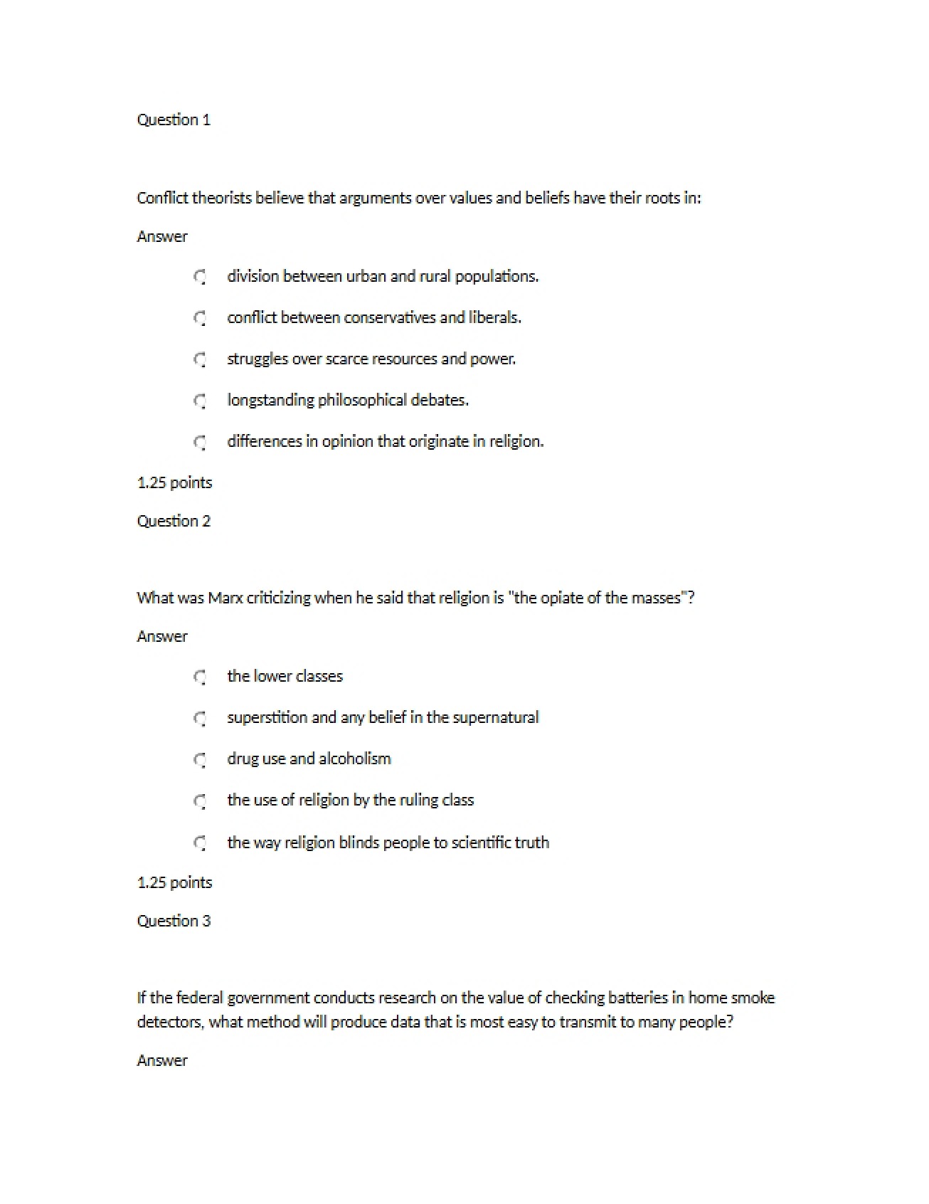 Examination One