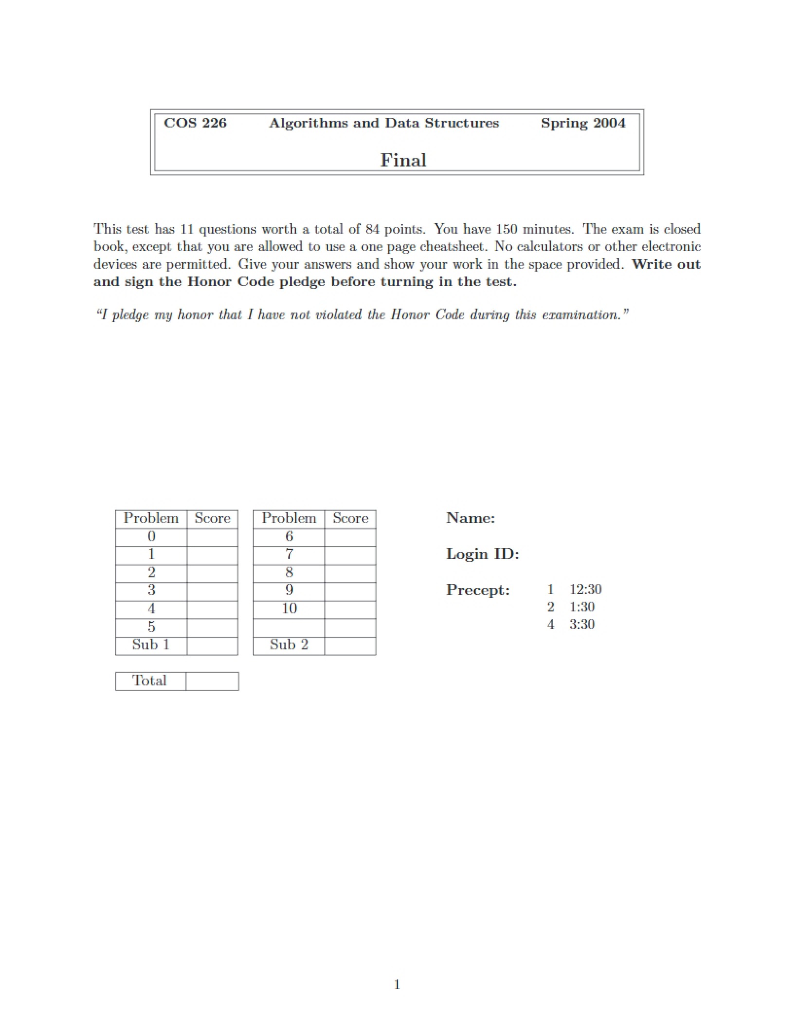 Course Final