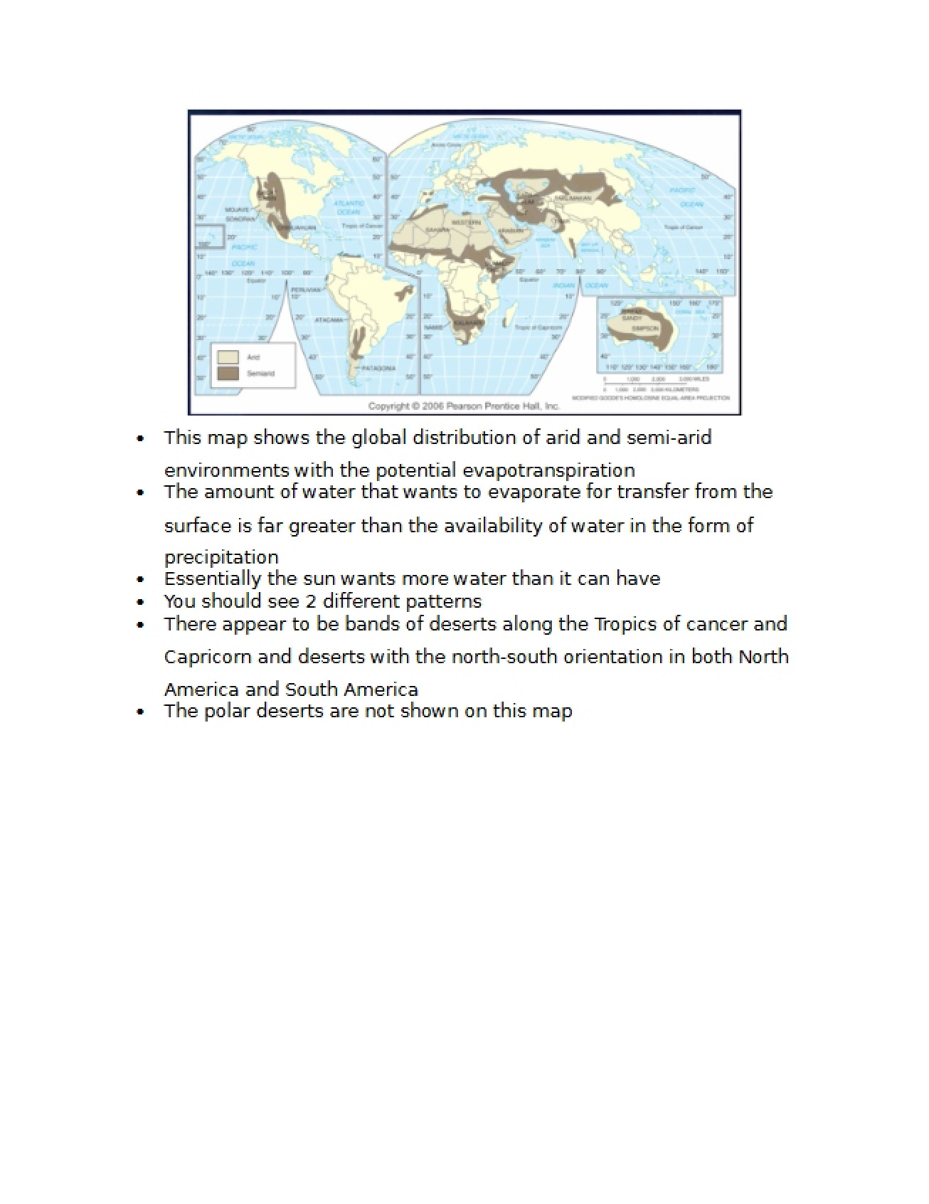 Overview of the World's Deserts