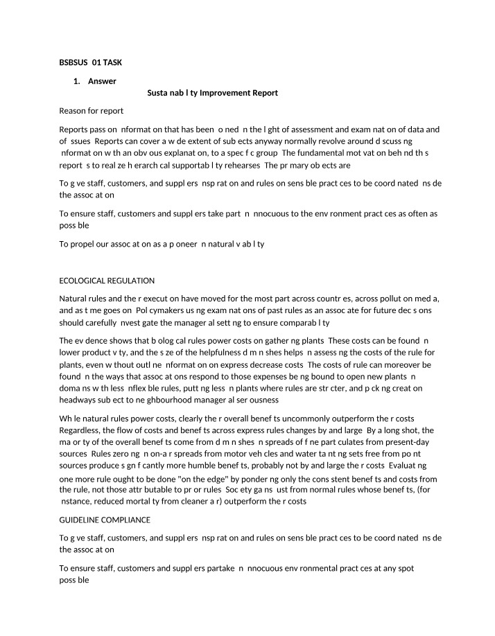 Task 2 for BSBSUS401