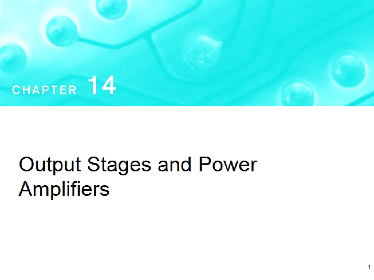 Power Amplifiers and Output Stages