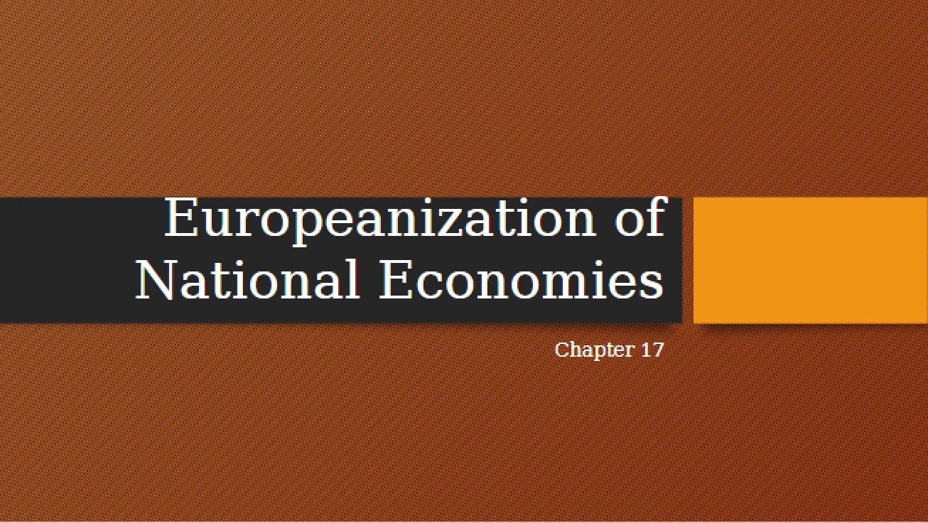 Slides National Economies (Chapter 17)