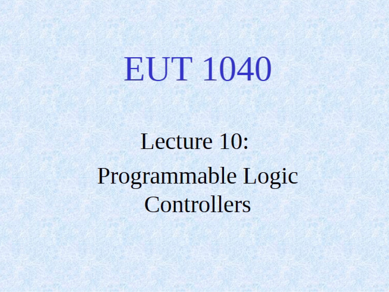 Logic Controllers Programmable