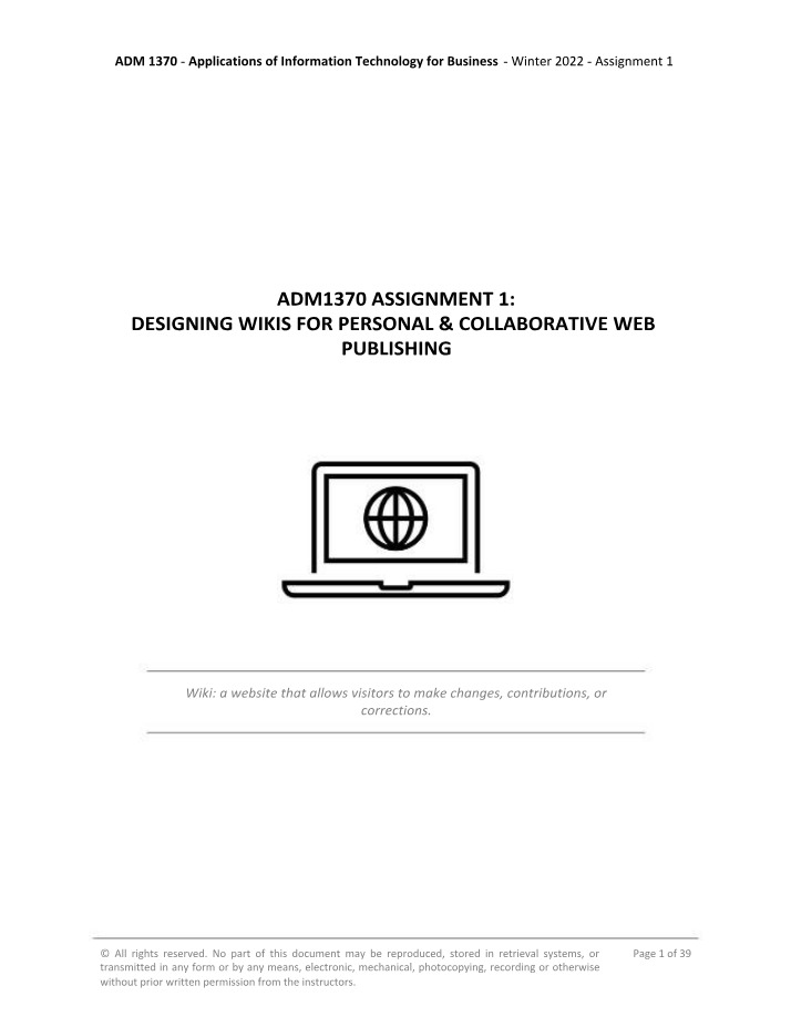 ADM1370 Winter 2022 Wiki Assignment