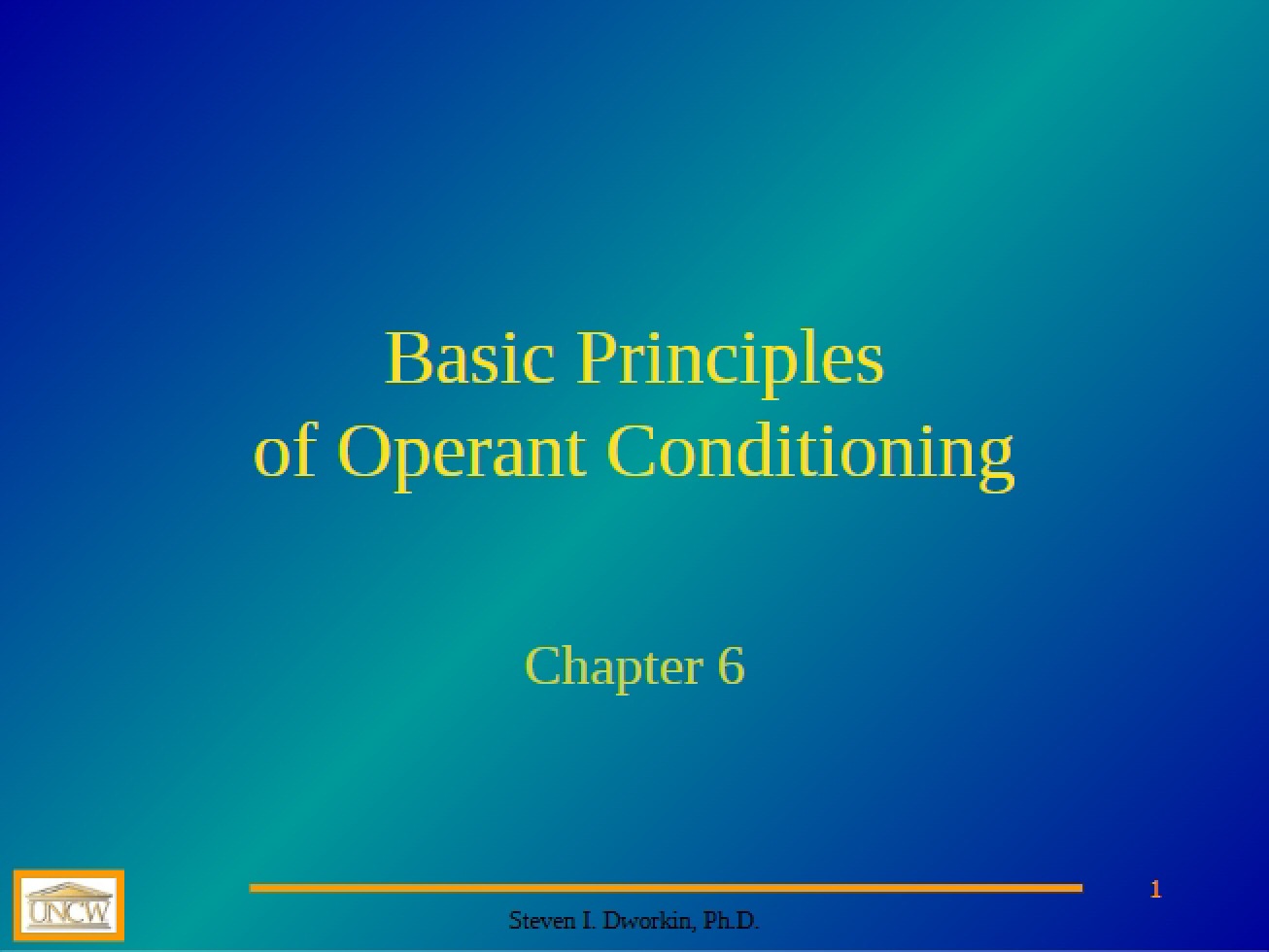 Operant Conditioning Principles
