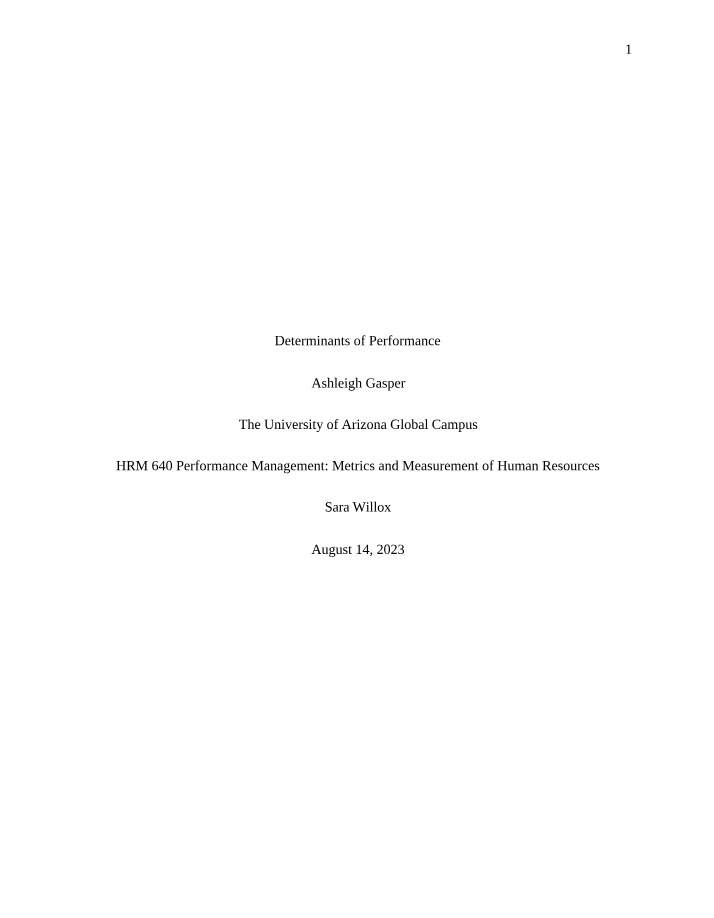 Assignment 4 for HRM640