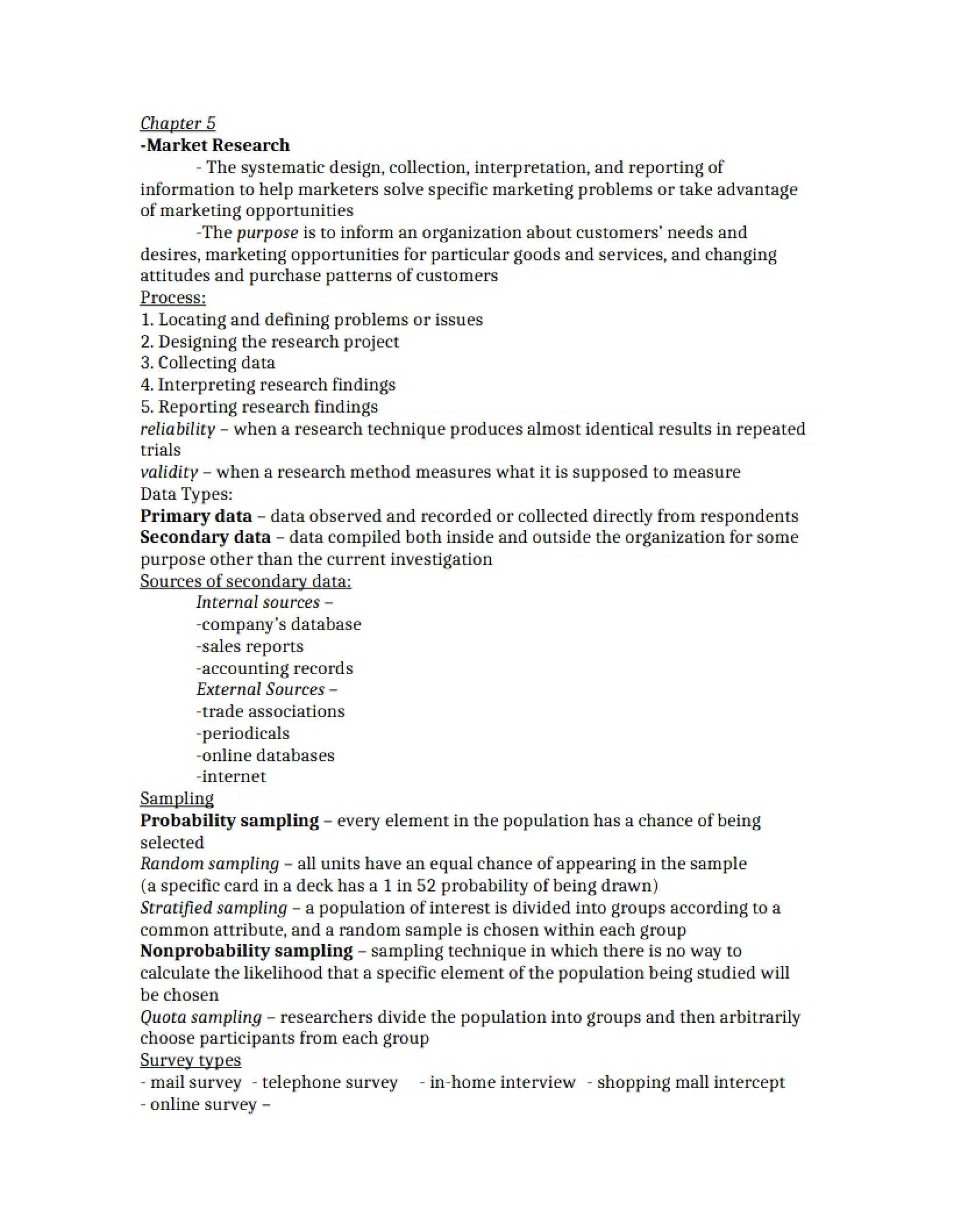 Study Guide Chapters 5-7 (Test 2)