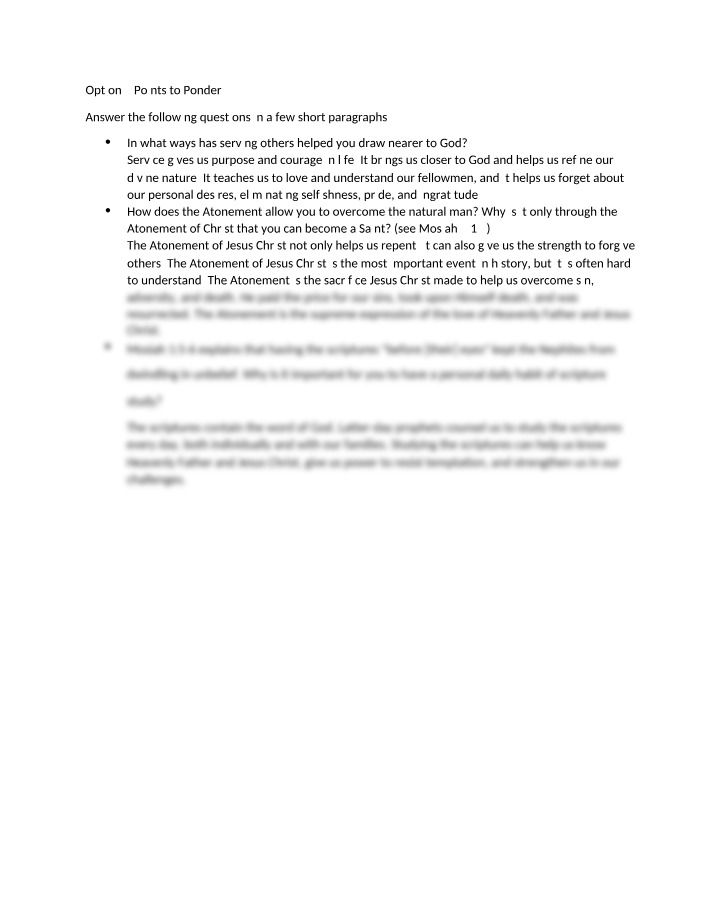 Atonement Scripture - How Serving Others Connects You to God