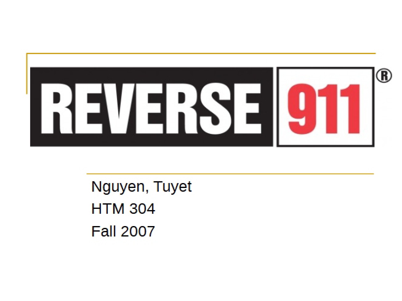 911 Reverse
