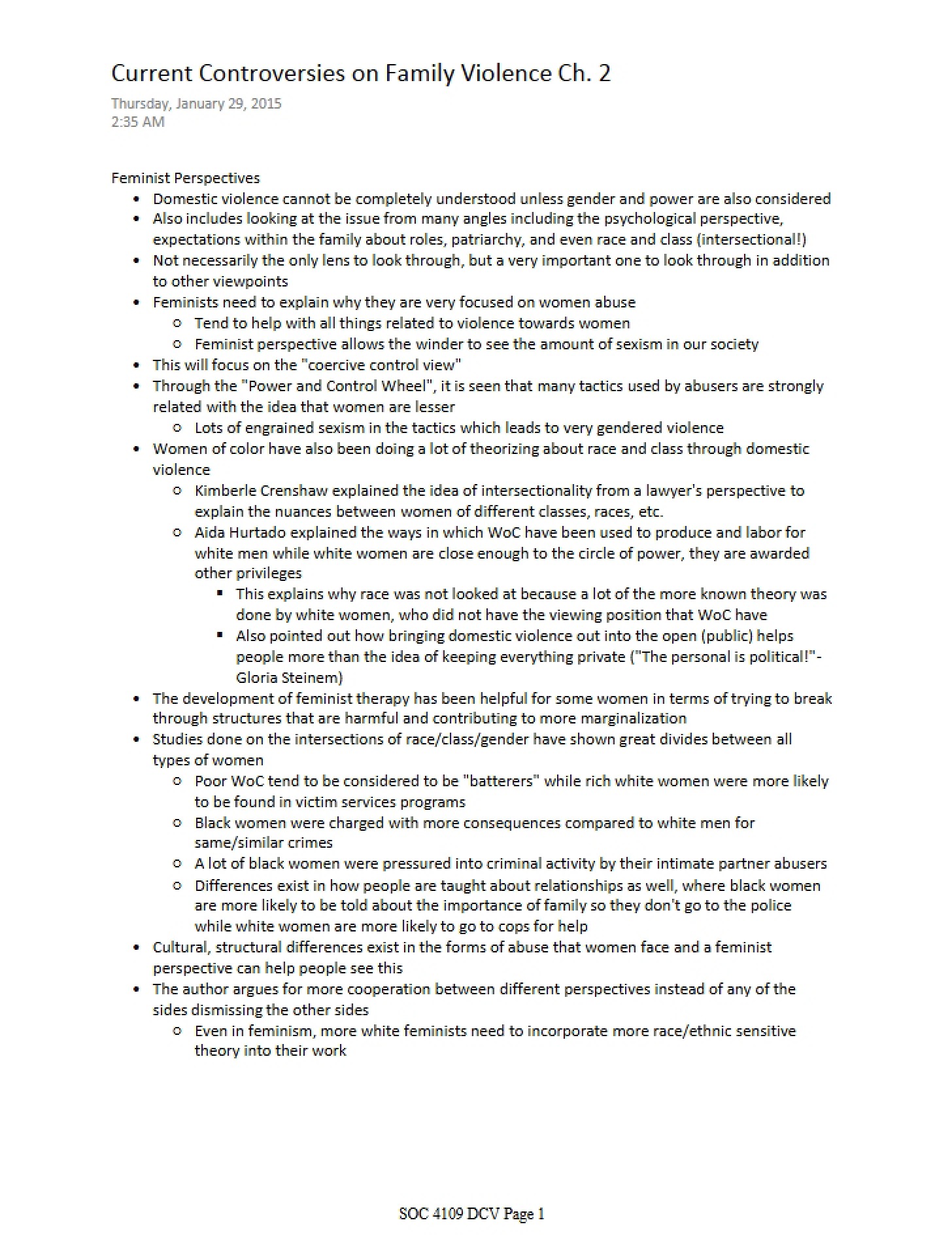 Family Violence Controversies Chapter 2