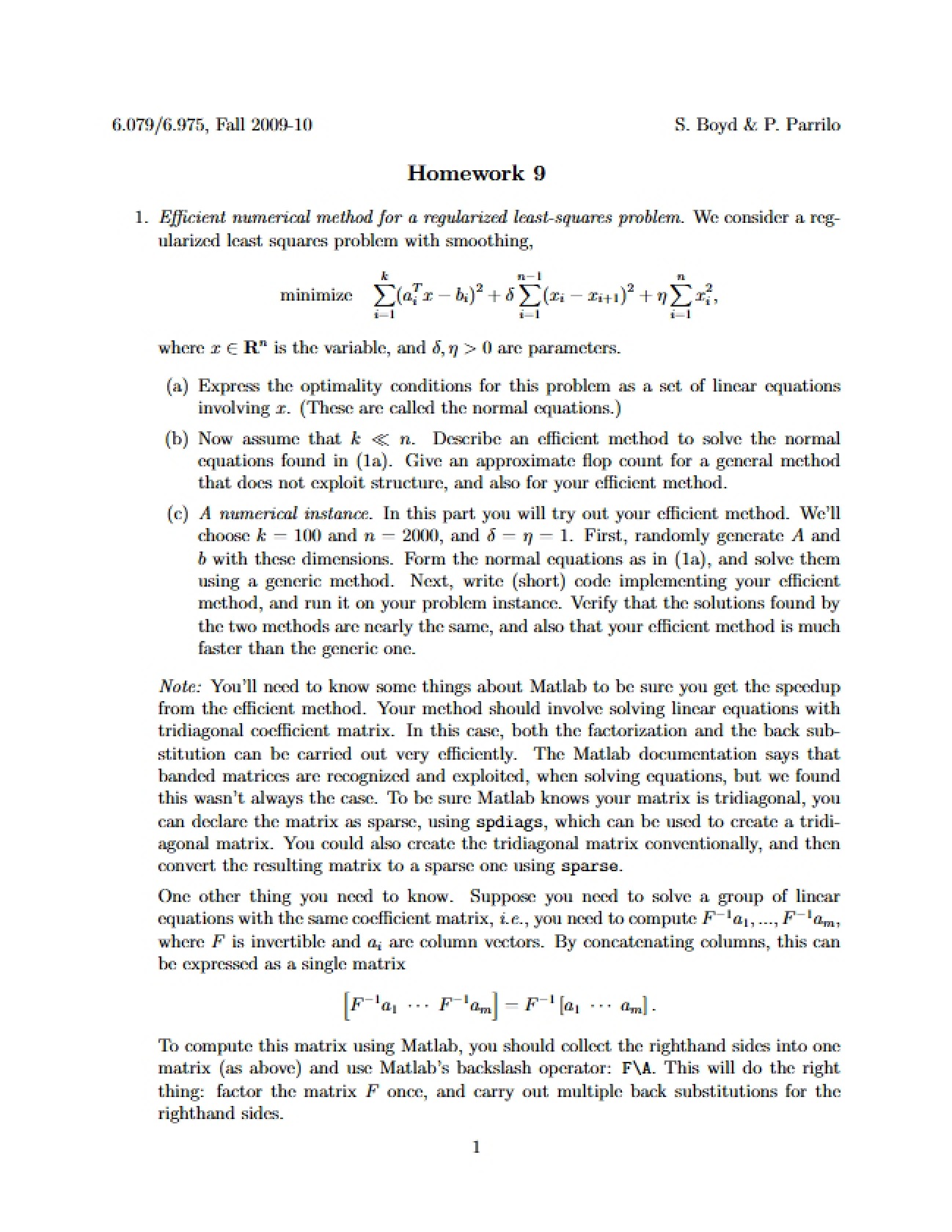 Convex Optimization Homework