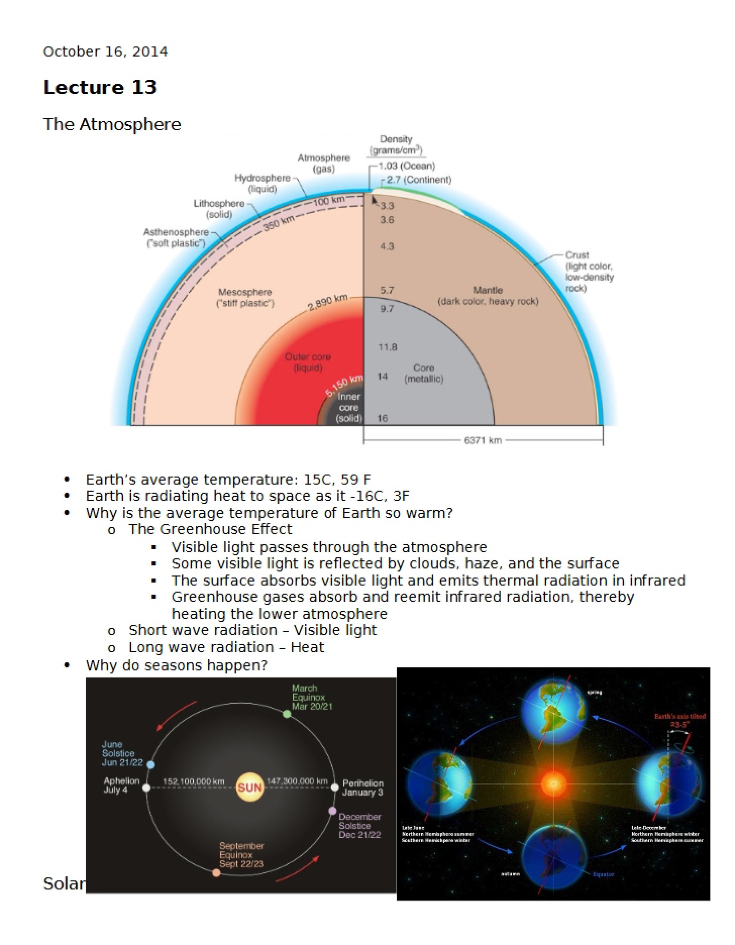 Atmosphere Lecture 13
