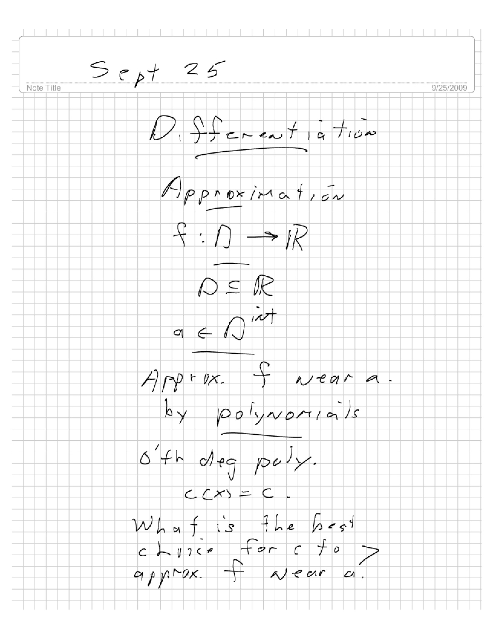 Math 417 Lecture Notes