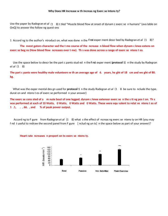 Why Heart Rate Increases with Exercise Intensity