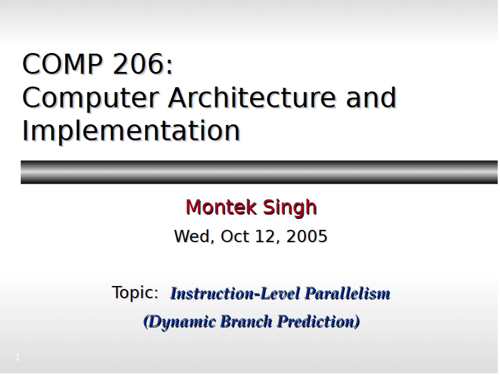 Notes on Architecture