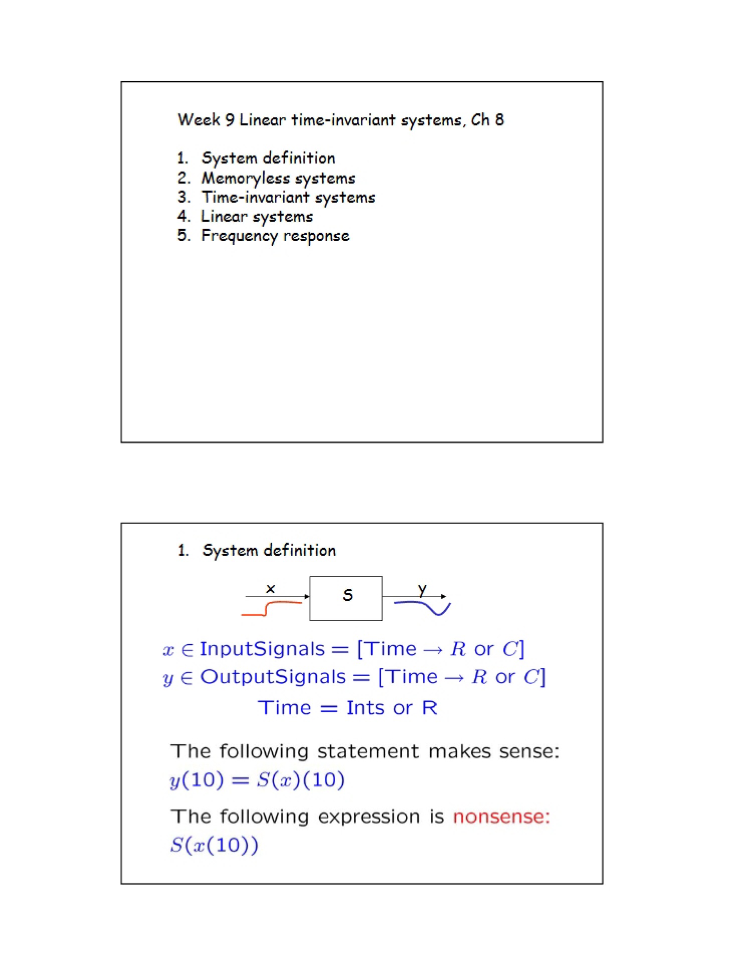 Lecture Outline Notes