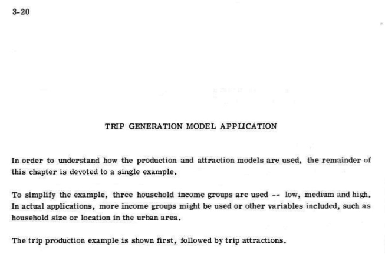 Applying the Trip Generation Model