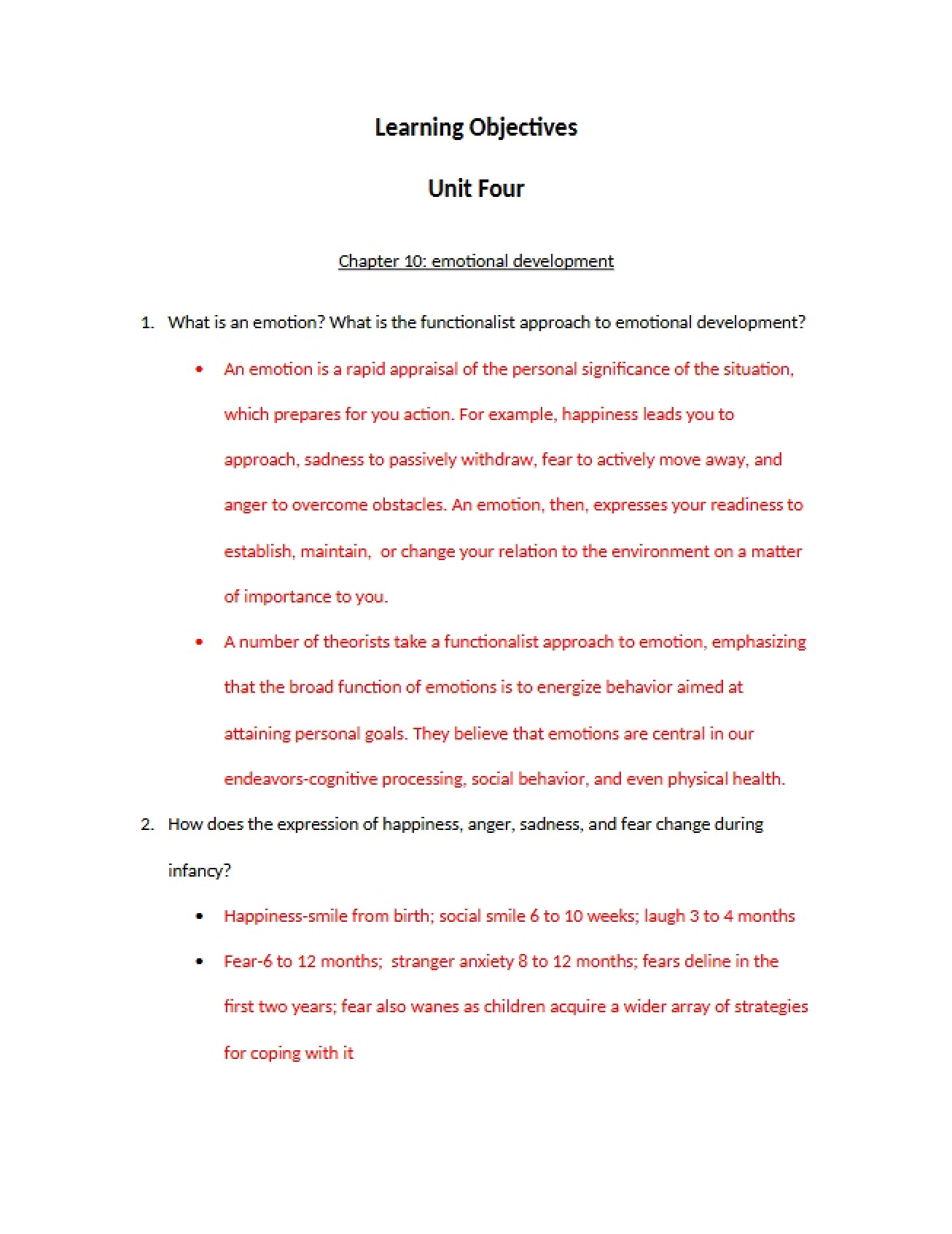 Chapter 10's Look at Emotional Development, Part 6