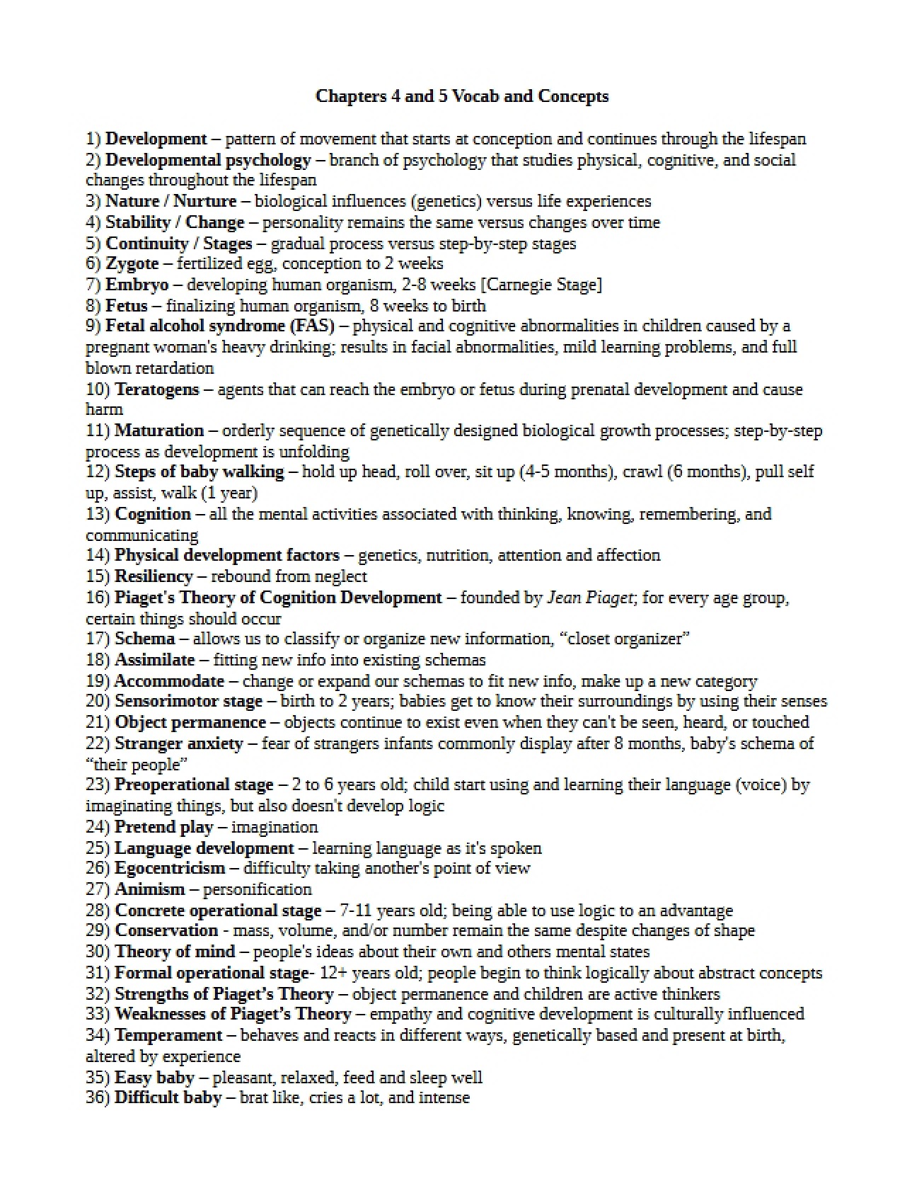 Psychology Chapter Four