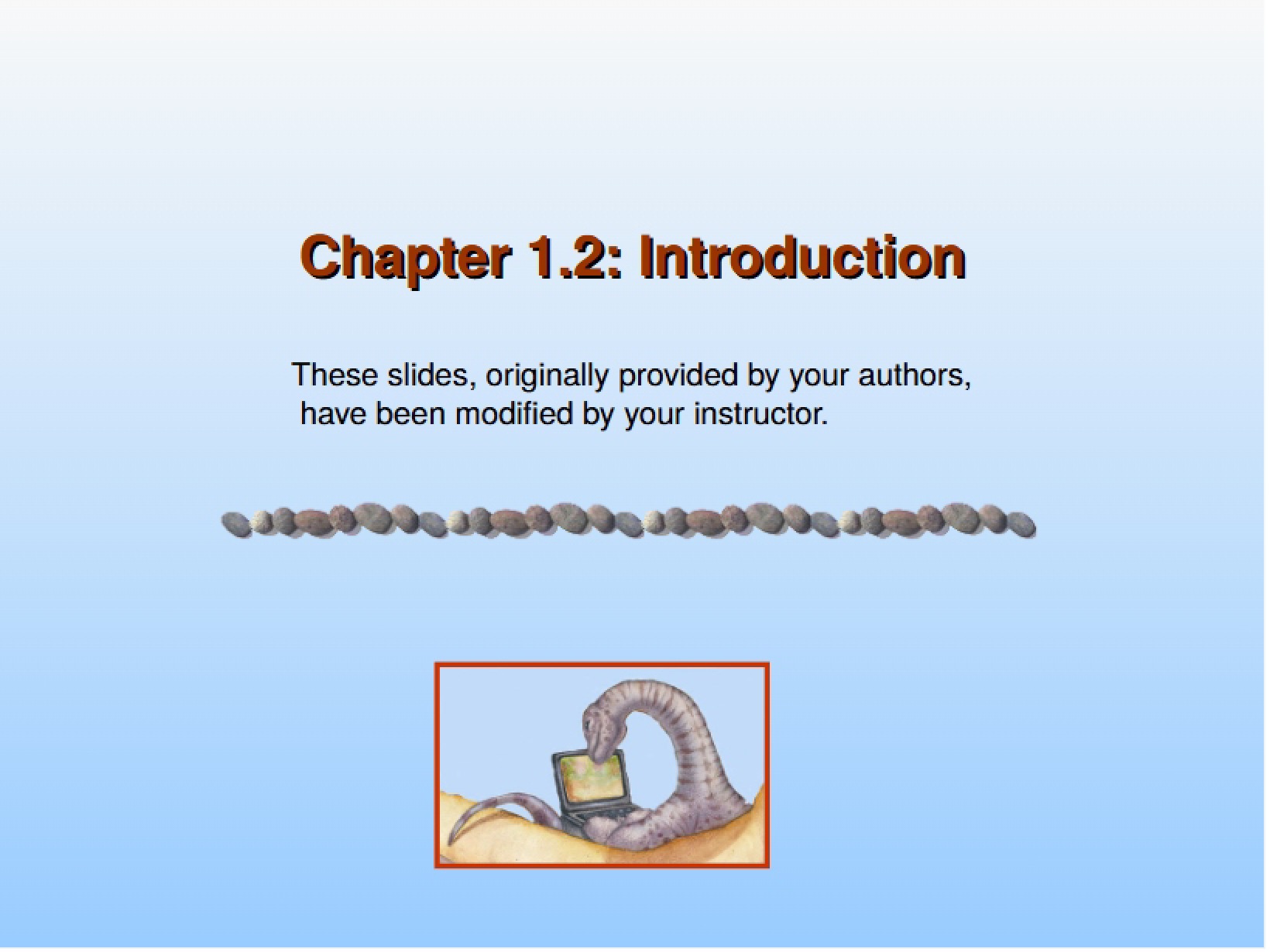 Introduction Chapter 1.2