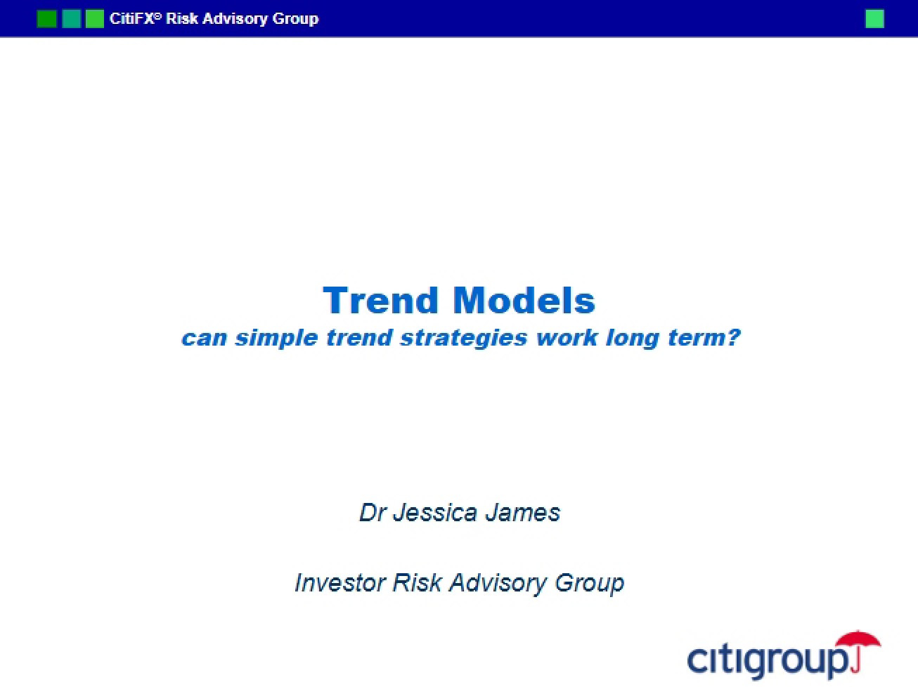 Trend Models