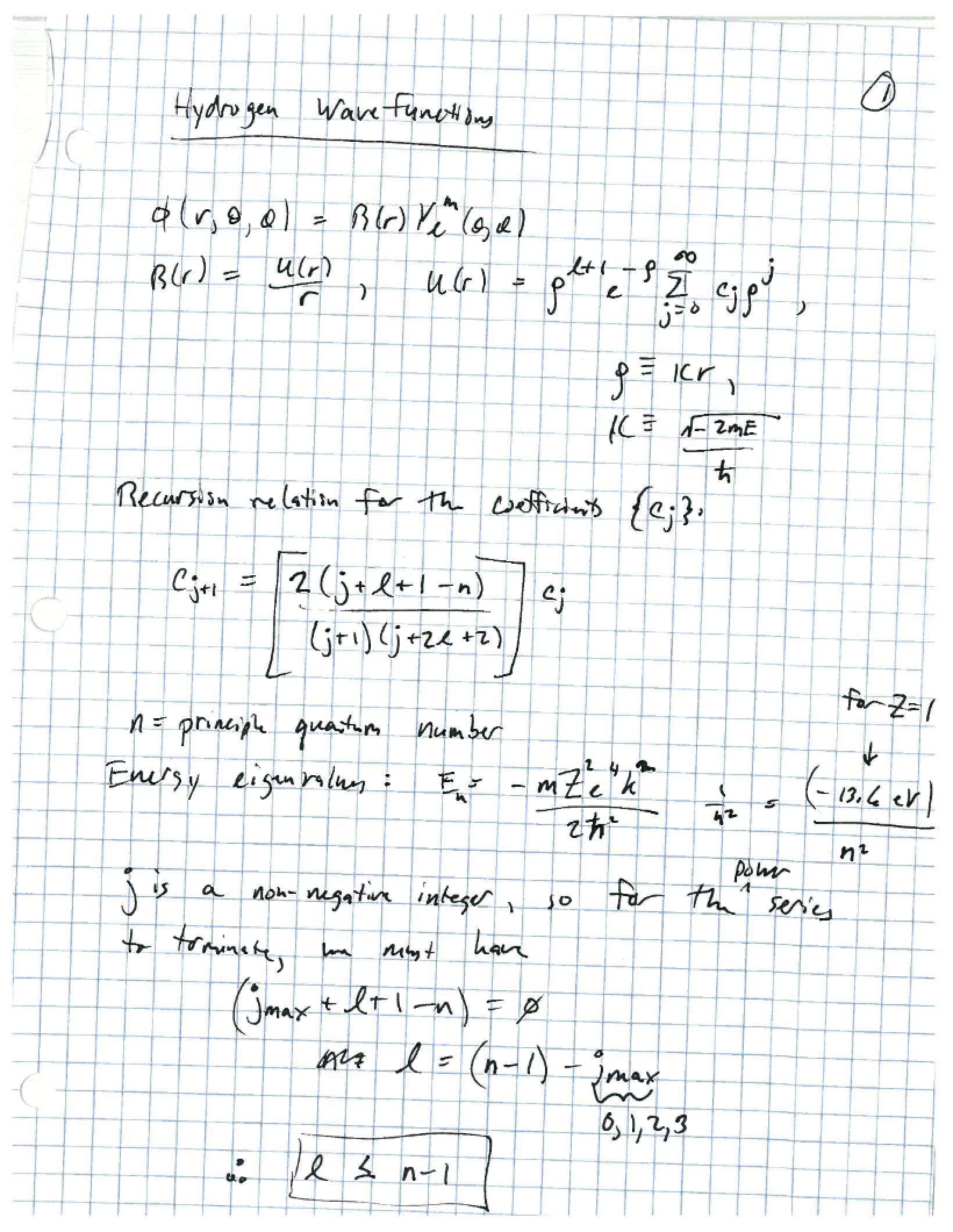Course Notes Quantum Physics I