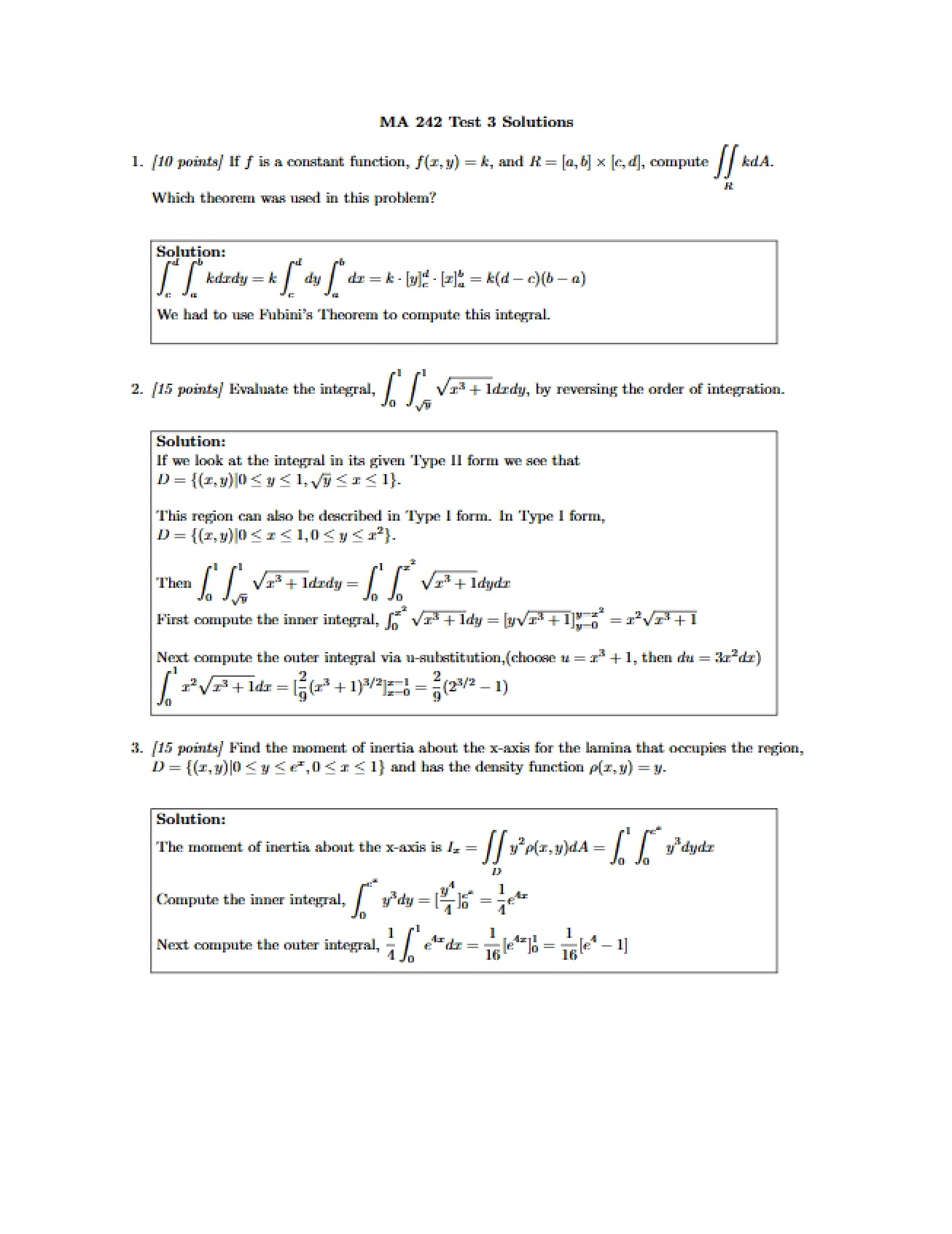 Practice Test 3 Solutions