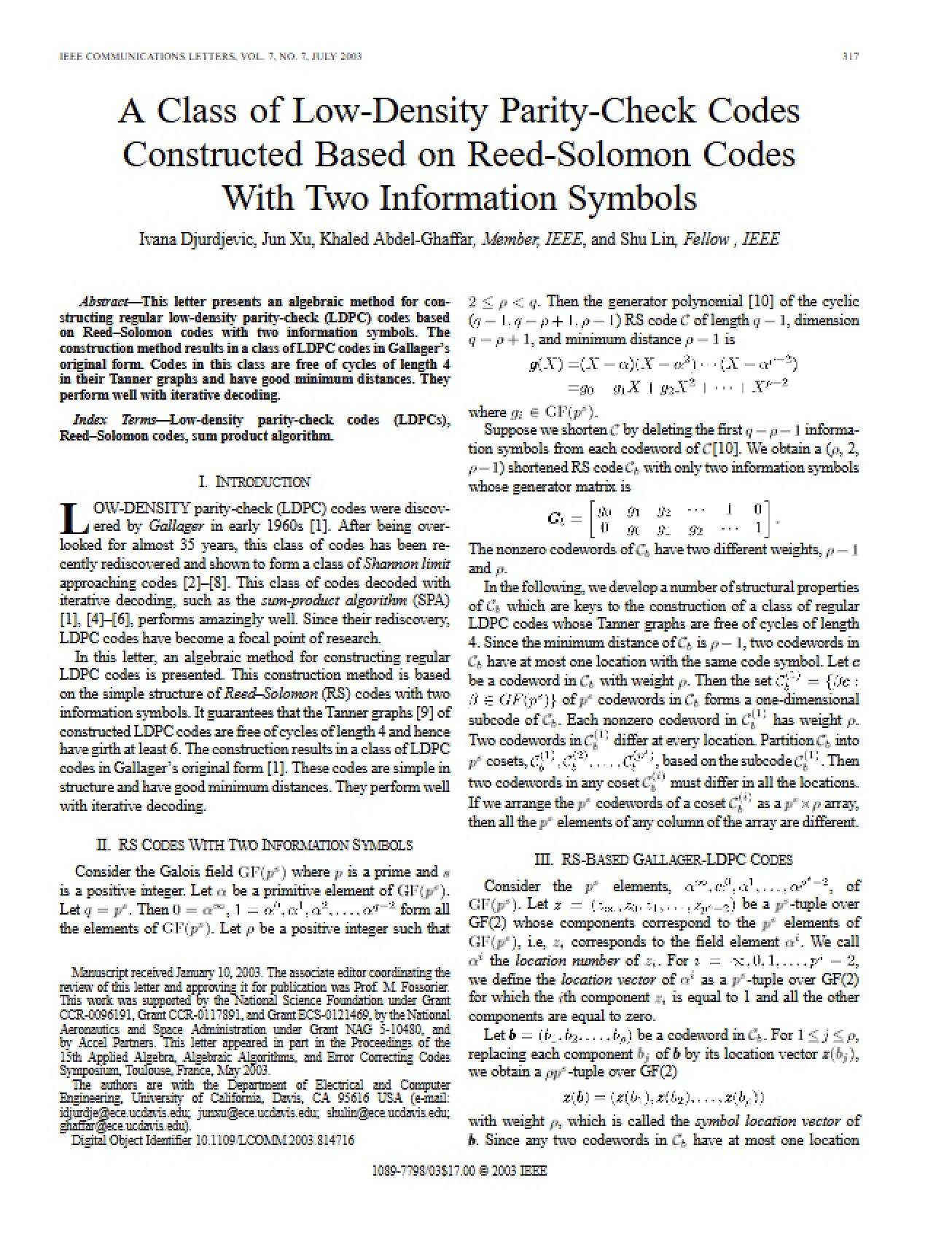 Study Notes on Digital Communication II