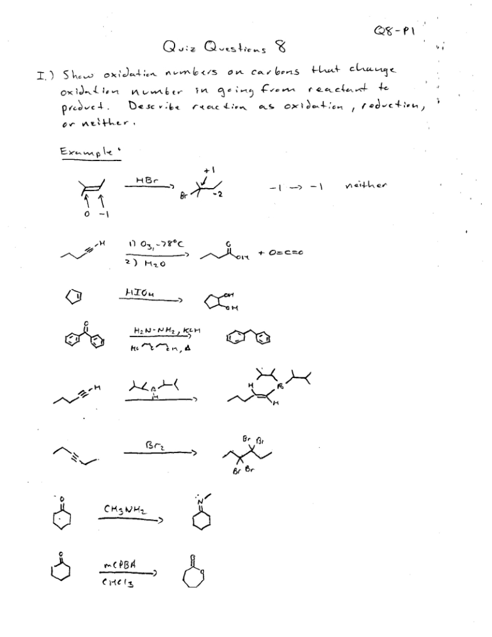 Quiz 8 Questions