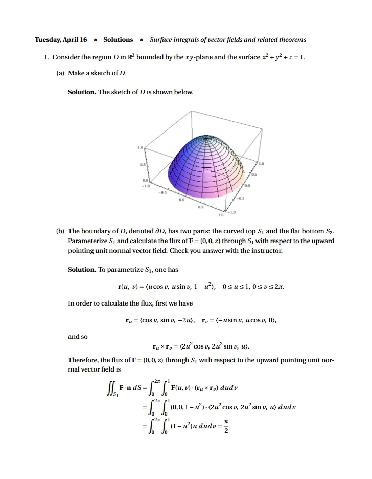 Worksheet Solutions Apr 16, 2013