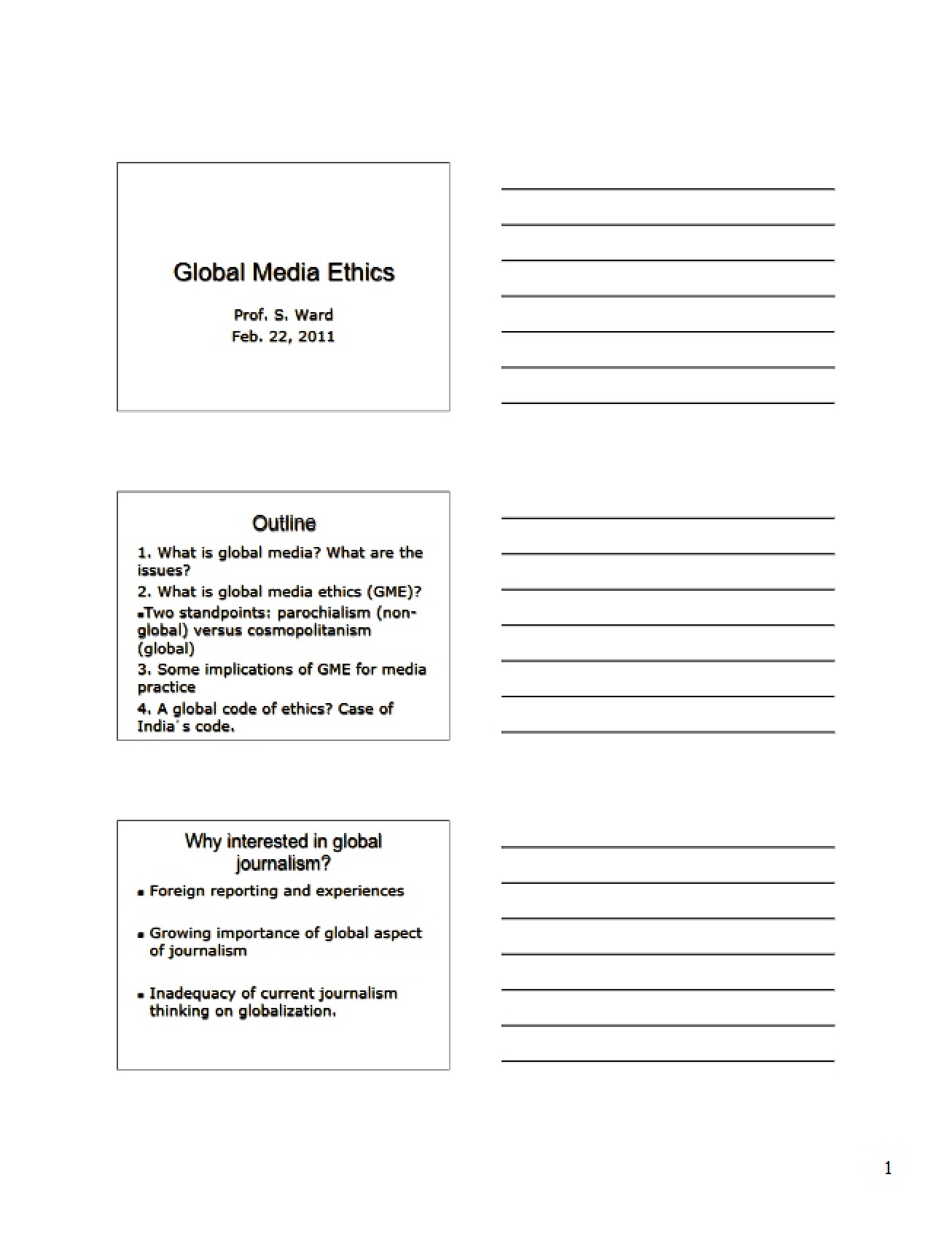 Ethics in Global Media