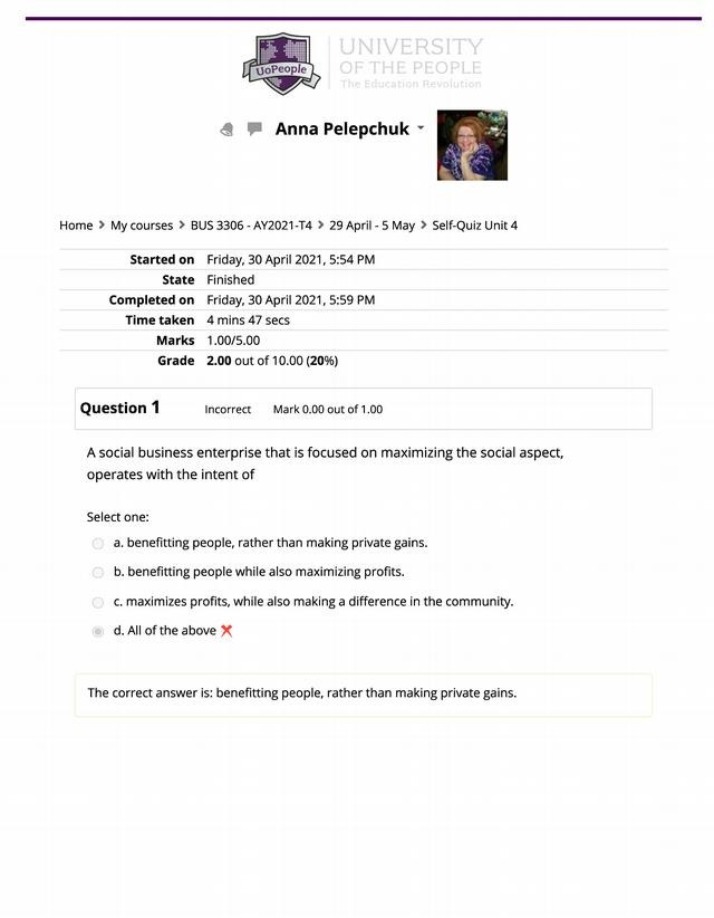 Unit 4 Self-Quiz