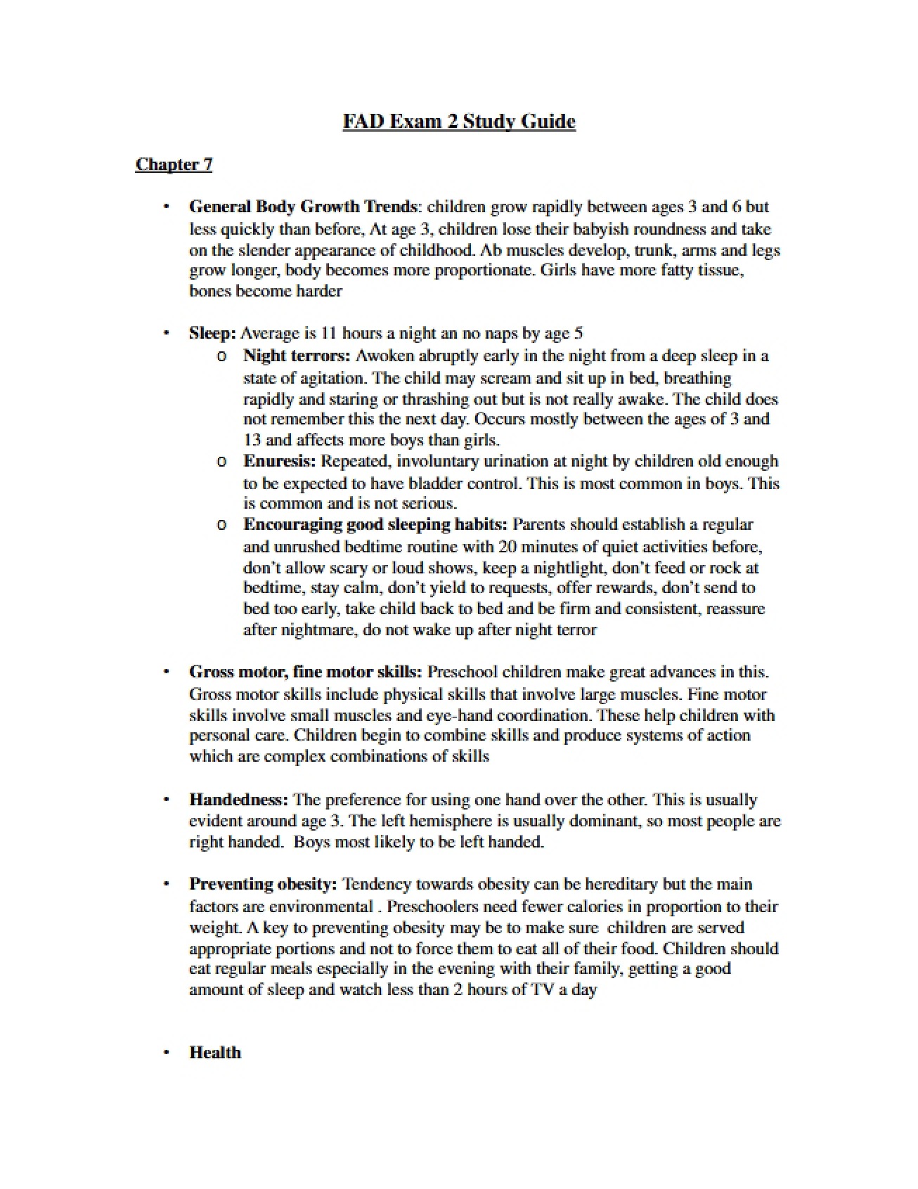 Second Exam Preparation Guide