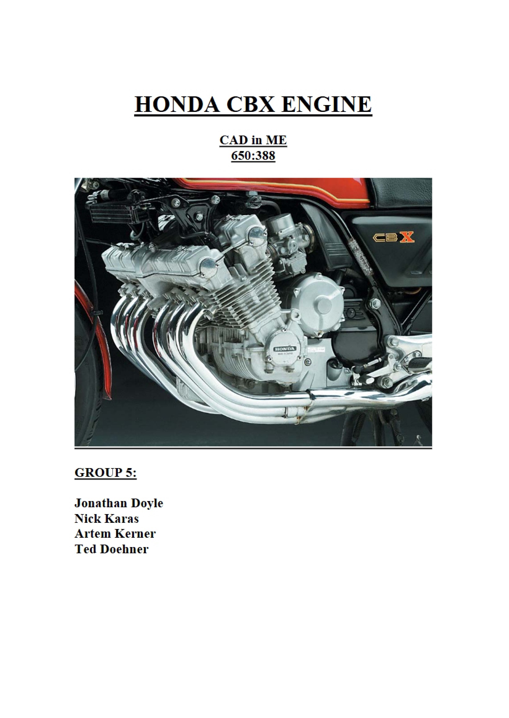 Engine Honda CBX