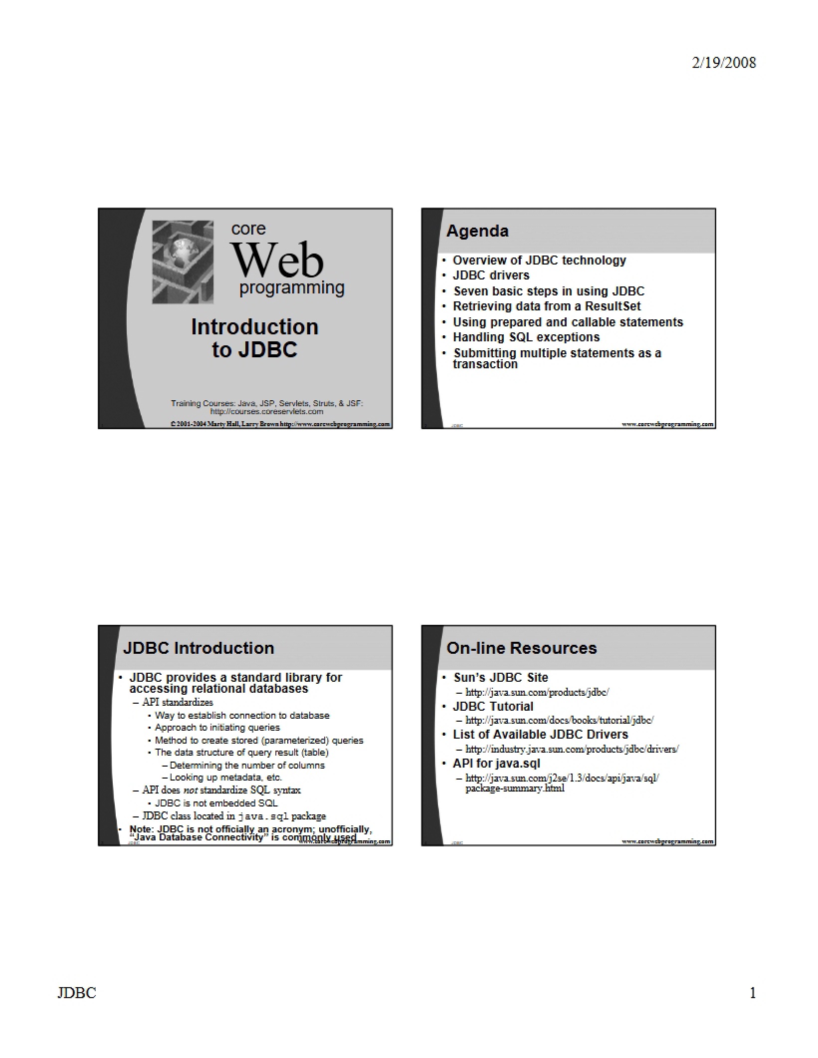 Programming the Web Core