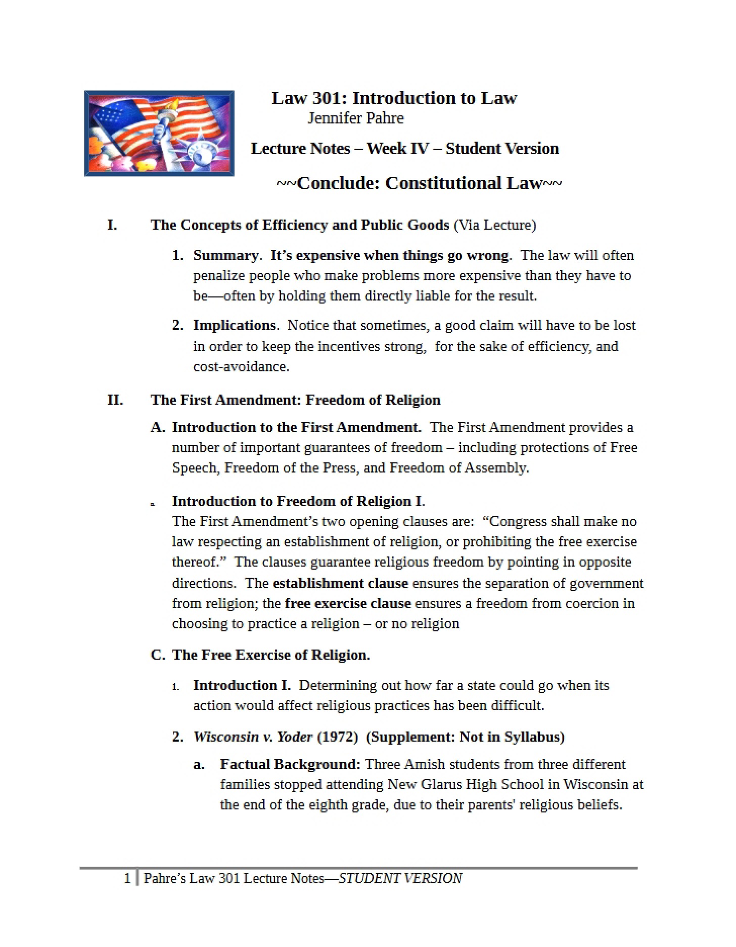 Lecture Notes Week 4