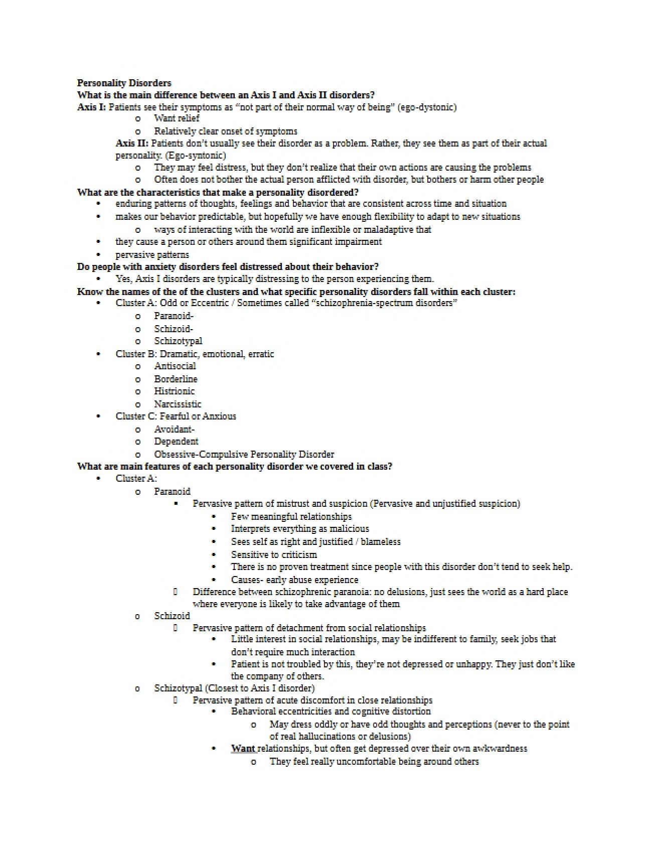 Psychology 407 Exam 3 Review