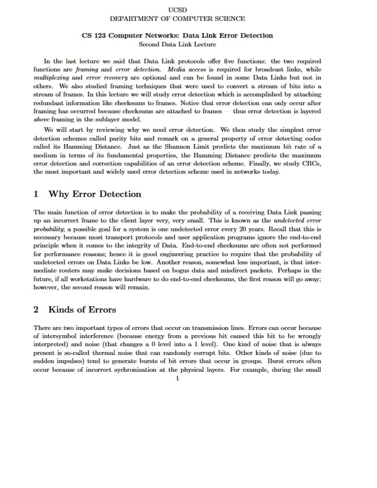 Networking Principles: Instructional Content